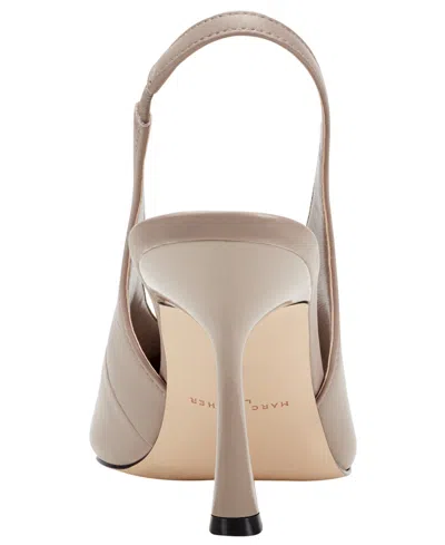 Marc Fisher Ltd Women's Esther Leather Slingback Pump In Neutral