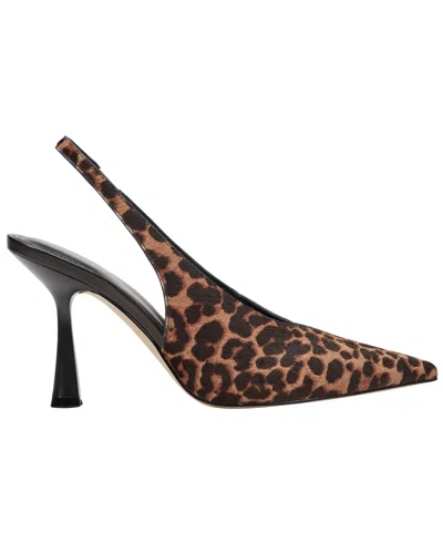 Marc Fisher Ltd Esther Slingback Pointed Toe Pump In Animal Print