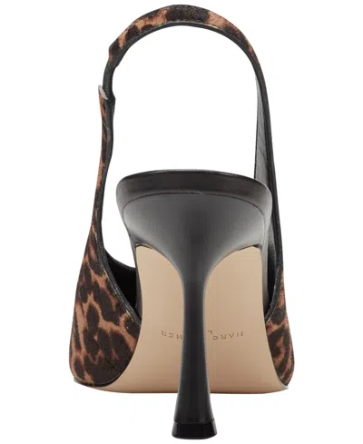Marc Fisher Ltd Esther Slingback Pointed Toe Pump In Animal Print