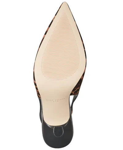 Marc Fisher Ltd Esther Slingback Pointed Toe Pump In Animal Print