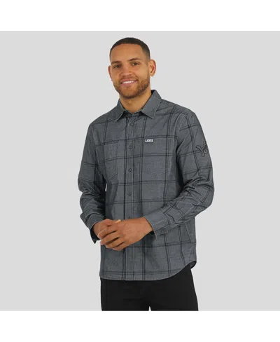 Fanatics Men's Darius Rucker Collection By Gray Green Bay Packers Micro Corduroy Plaid Button Up Shirt In Gray