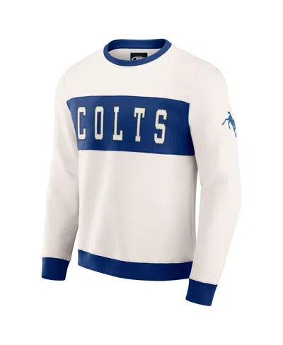 Fanatics Men's Darius Rucker Collection By Cream Indianapolis Colts Color Block Pullover Sweatshirt In Black