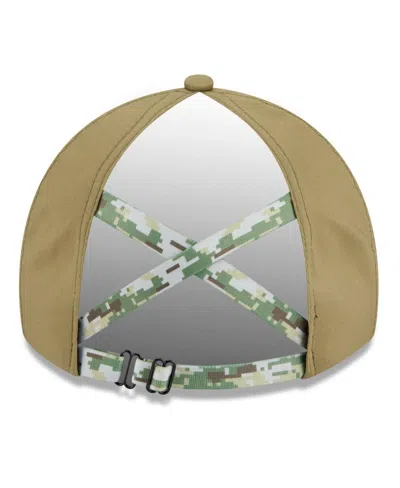 New Era Women's Green Miami Dolphins 2025 Salute To Service Pony Tail Adjustable Hat In Multi