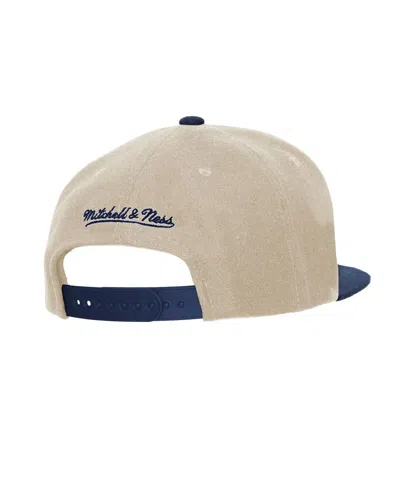Mitchell & Ness Cream New York Yankees Vs. New York Mets Subway Series Matchup Pro Pinch Snapback Hat In Neutral