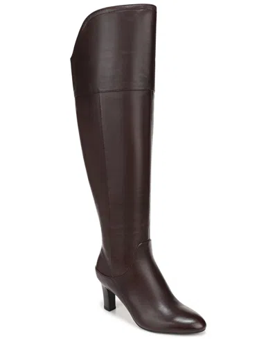 Naturalizer Women's Yuko Over The Knee Dress Boots In Animal Print