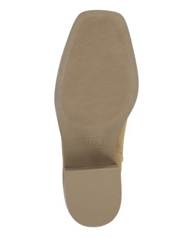 Mia Women's Dagny-s Square Toe Western Style Boots In Brown