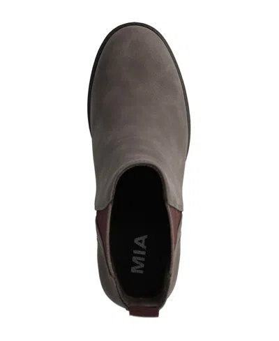 Mia Women's Jody Lug Sole Wide-width Chelsea Booties In Brown