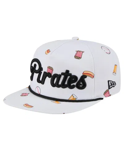 New Era Men's White Pittsburgh Pirates Team Cheer Rope 19twenty Adjustable Hat In White