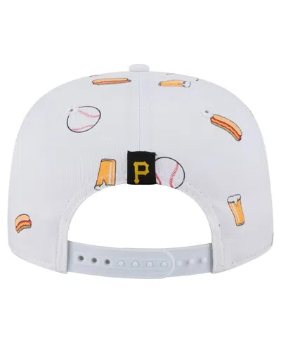 New Era Men's White Pittsburgh Pirates Team Cheer Rope 19twenty Adjustable Hat In White