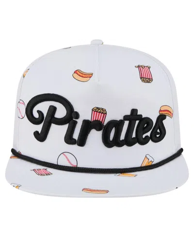 New Era Men's White Pittsburgh Pirates Team Cheer Rope 19twenty Adjustable Hat In White