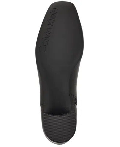 Calvin Klein Women's Parry Block Heel Ankle Booties In Black