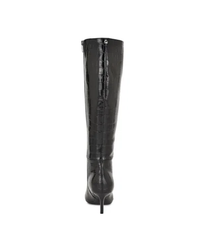 Nine West Kimdee 9x9 Pointed Toe Knee High Boot In Black