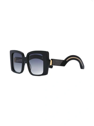 Shop Jacques Marie Mage 'liane' Sunglasses In Black