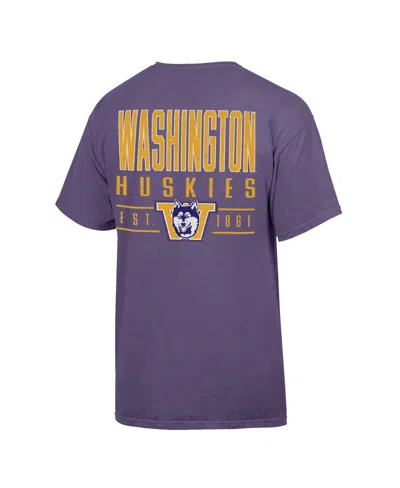 Comfortwash Men's Purple Washington Huskies Big Name T-shirt In Animal Print