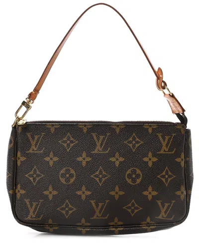 Pre-owned Louis Vuitton Brown Monogram Coated Canvas Pochette Accessoires (authentic  Pre-loved)