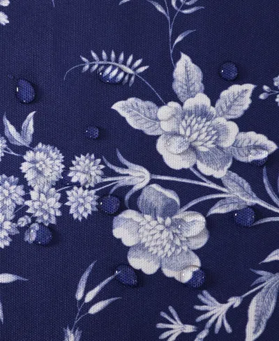 Laura Ashley Easy Care Pattern Tablecloth, 60" X 102" In Blue