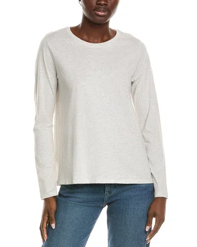 Eileen Fisher Round Neck T-shirt In Green