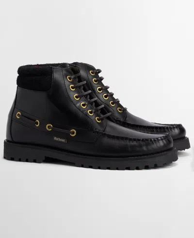 Barbour 30mm Tiller Eyelet Lace-up Boots In Black