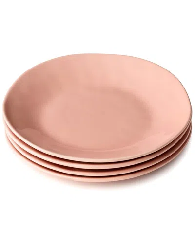 Certified International Desert Rose Set Of 4 Salad Plates