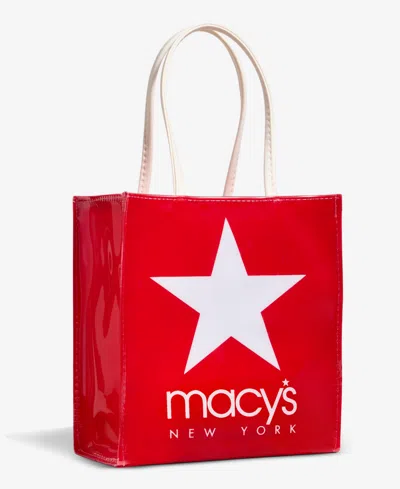 Macy's Dani Accessories  New York Logo Lunch Tote,  Exclusive In Red