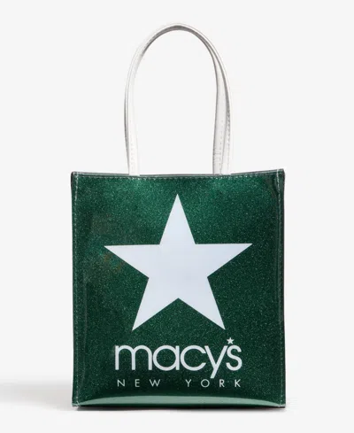 Macy's Dani Accessories  Logo Forest Green Shoulder Tote,  Exclusive In Green