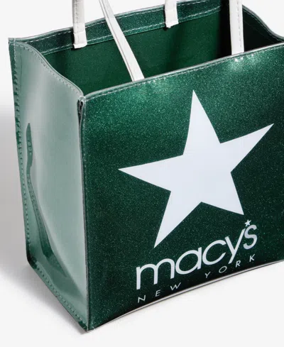 Macy's Dani Accessories  Logo Forest Green Shoulder Tote,  Exclusive In Green
