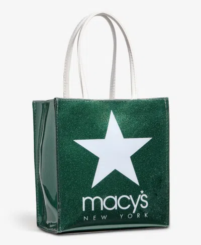 Macy's Dani Accessories  Logo Forest Green Shoulder Tote,  Exclusive In Green