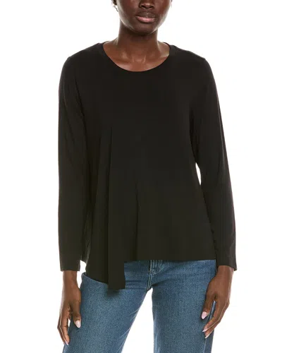 Eileen Fisher Crew Neck Top In Black