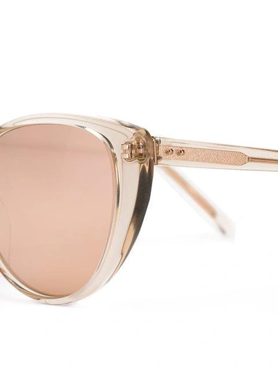 Shop Linda Farrow Cat Eye Sunglasses In Pink