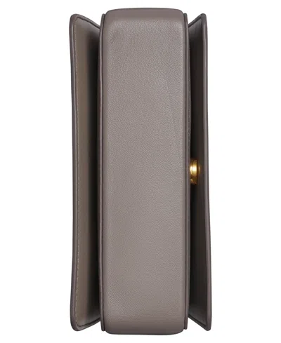 Donna Karan Jericho Flap Shoulder With Sculpted Hardware In Brown