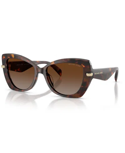 Michael Kors Women's Polarized Sunglasses, Atlanta Mk2258u In Brown