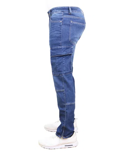 Blue Ice Men's 2-pack Stretch Cargo Pocket Jeans In Blue