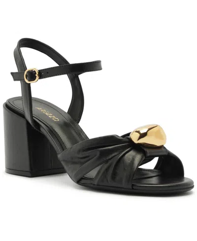 Arezzo Women's Flora Mid Block Heel Sandals In Animal Print