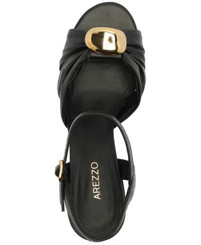 Arezzo Women's Flora Mid Block Heel Sandals In Animal Print