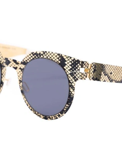 Shop Mykita Snakeskin Effect Sunglasses