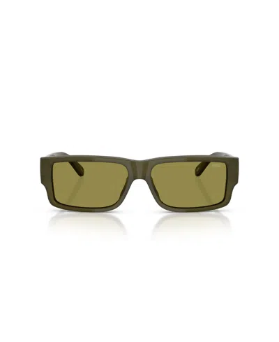 Diesel Men's Rectangle Sunglasses, Dl2003 In Green