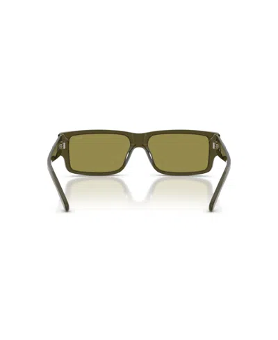 Diesel Men's Rectangle Sunglasses, Dl2003 In Green