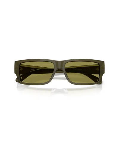 Diesel Men's Rectangle Sunglasses, Dl2003 In Green