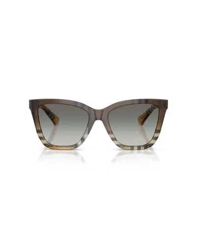 Burberry Woman Sunglass Be4468f In Gray