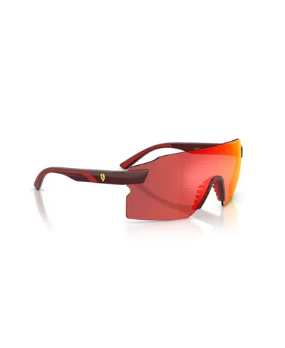 Scuderia Ferrari Men's Rectangle Sunglasses, Fz6024u In Multi
