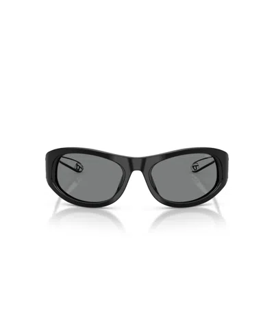 Diesel Rectangular Sunglasses In Black