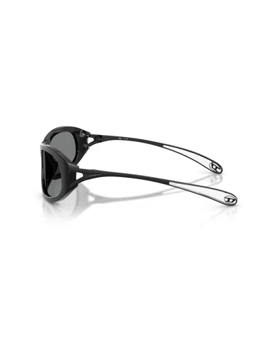 Diesel Rectangular Sunglasses In Black