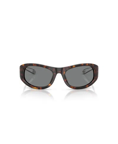 Diesel Unisex Cat Eye Sunglasses, Dl2007u In Brown