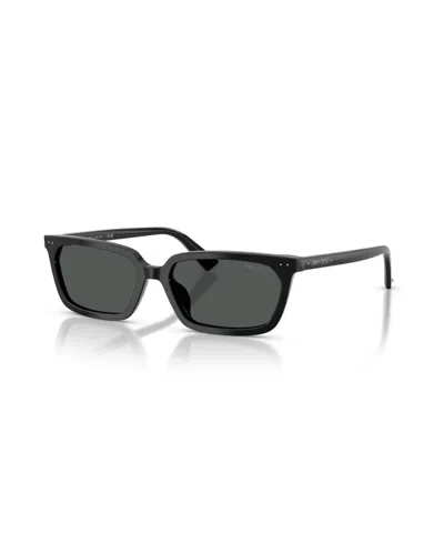 Jimmy Choo 55mm Rectangular Sunglasses In Black