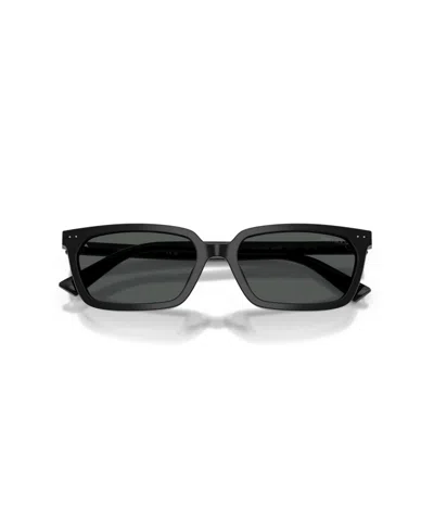Jimmy Choo 55mm Rectangular Sunglasses In Black