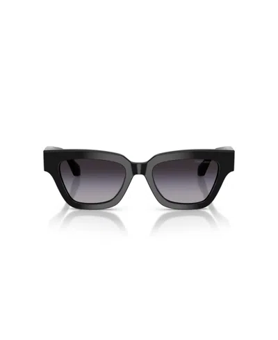 Giorgio Armani Women's Cat Eye Sunglasses, Ar8246u In Black
