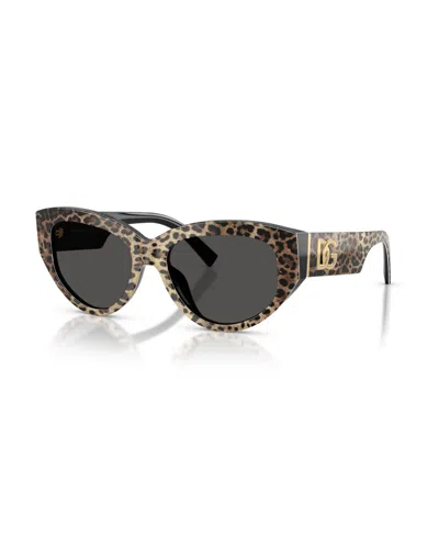Dolce & Gabbana Women's Cat Eye Sunglasses, Dg4514 In Brown