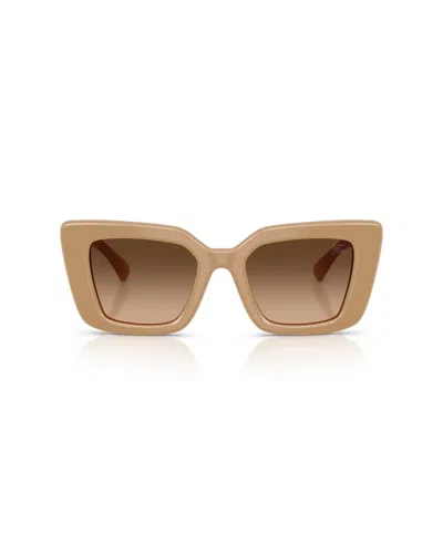 Burberry Oversized Cat Eye Sunglasses In Brown