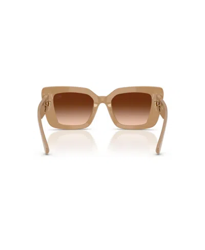 Burberry Oversized Cat Eye Sunglasses In Brown
