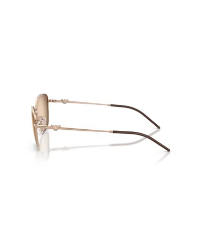 Emporio Armani Women's Geometric Sunglasses, Ea2170 In Gold